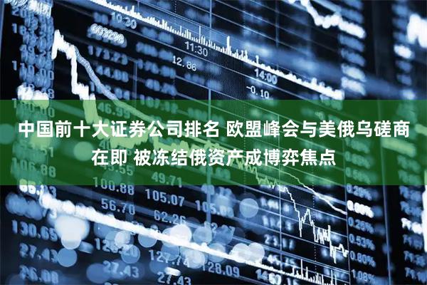 中国前十大证券公司排名 欧盟峰会与美俄乌磋商在即 被冻结俄资产成博弈焦点