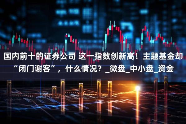 国内前十的证券公司 这一指数创新高！主题基金却“闭门谢客”，什么情况？_微盘_中小盘_资金
